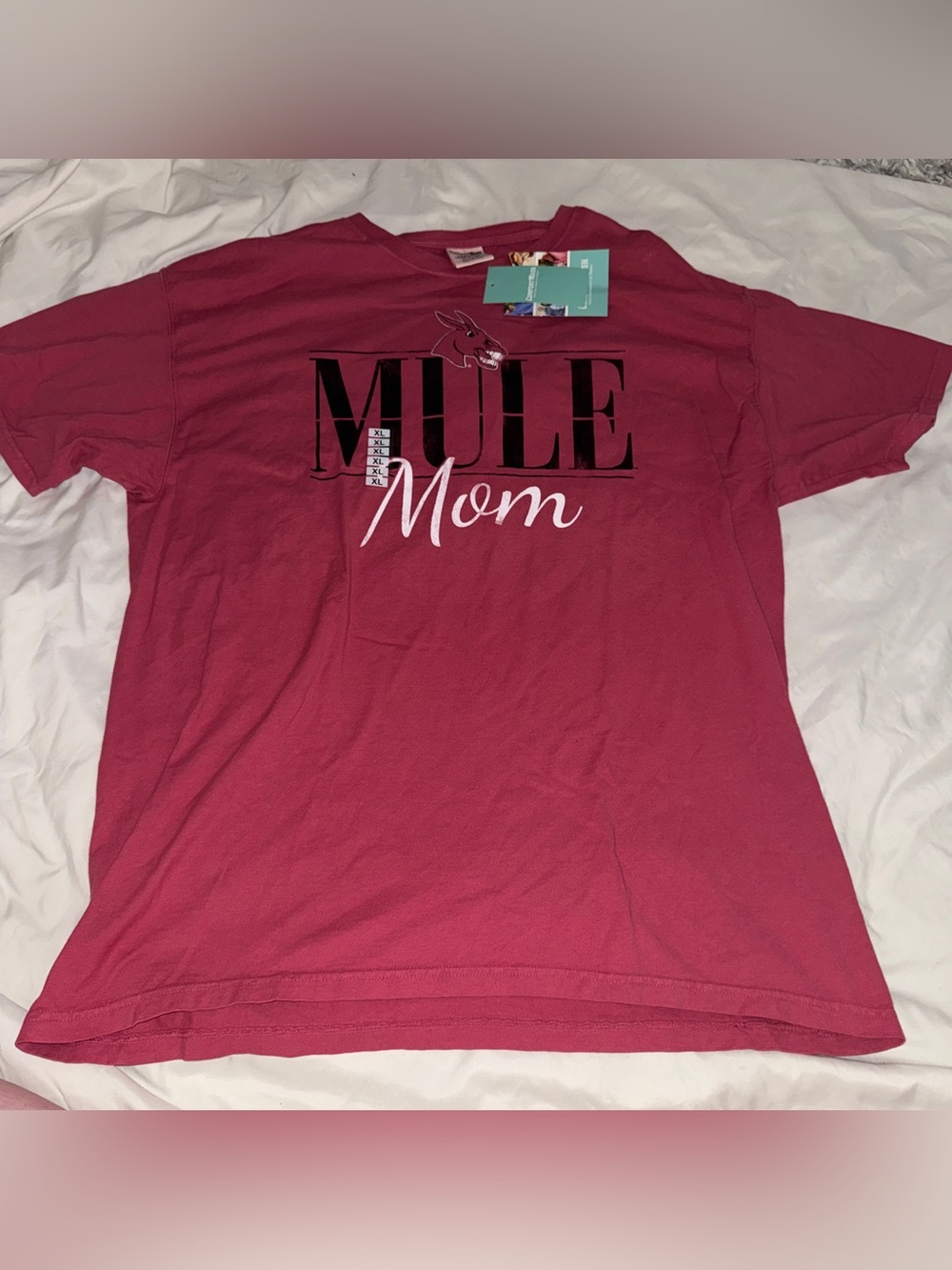 Mule Mom Graphic Tee - Pink